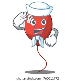 Sailor balloon character cartoon style