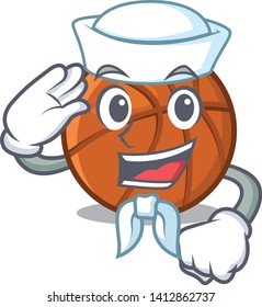 Sailor basket ball in the character shape