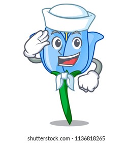 Sailor bell flower character cartoon