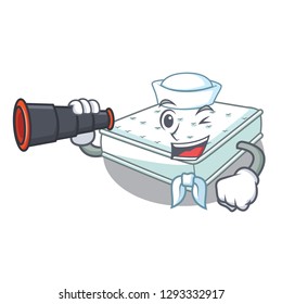 Sailor with binocular cartoon mattress the made to sleep