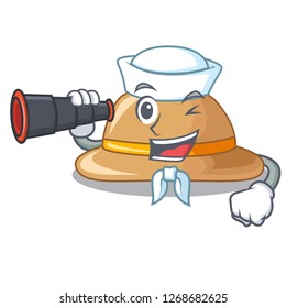 Sailor with binocular cork het located in table chacter