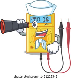 Sailor with binocular digital multimeter toys in cartoon shape