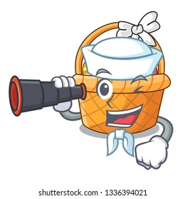 Sailor with binocular easter basket miniature the shape mascot