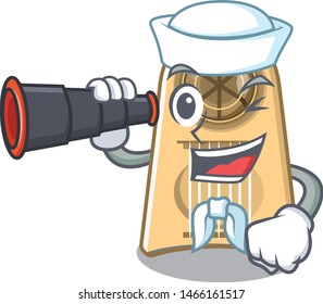 Sailor with binocular egg slicer in the mascot shape