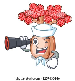 Sailor with binocular plateau on of mascot bottle trees