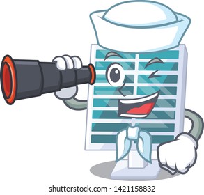 Sailor with binocular solar panels on the mascot roofs