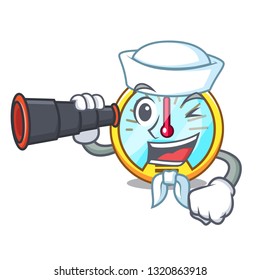 Sailor with binocular speedometer 