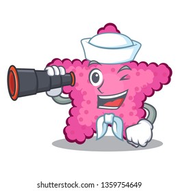 Sailor with binocular toy pink starfish the character table