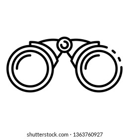 Sailor binoculars icon. Outline sailor binoculars vector icon for web design isolated on white background