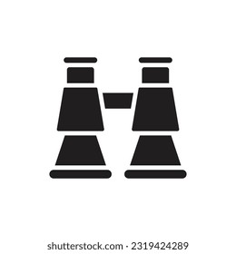 Sailor Binocullar Filled Icon vector Illustration