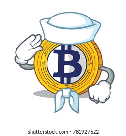 Sailor Bitcoin Gold character cartoon