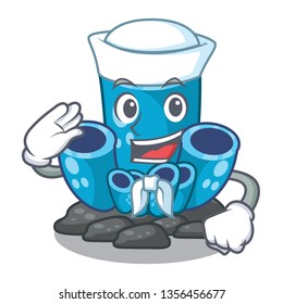 Sailor blue sponge coral the shape cartoon