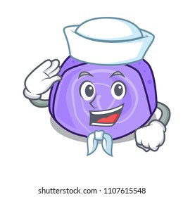 Sailor blueberry roll cake character cartoon