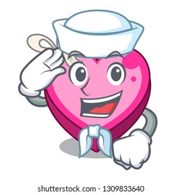 Sailor box heart in shape of mascot