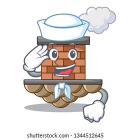 Sailor brick chimney in the shape mascot