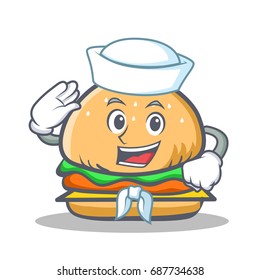 Sailor burger character fast food