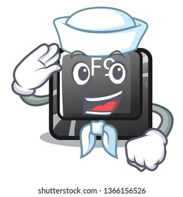 Sailor button f9 isolated in the mascot