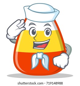 Sailor candy corn character cartoon