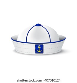 Sailor cap isolated on white background.