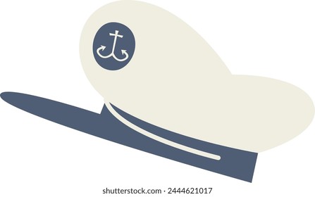 Sailor Captain Hat Ilustración vectorial