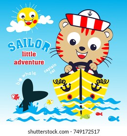 sailor cartoon animal vector