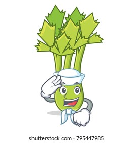 Sailor celery character cartoon style