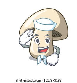 Sailor champignon mushroom character cartoon