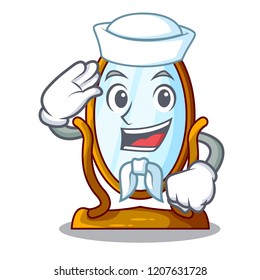 Sailor character big mirror in beautiful frame