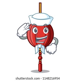 Sailor chinese lantern character cartoon
