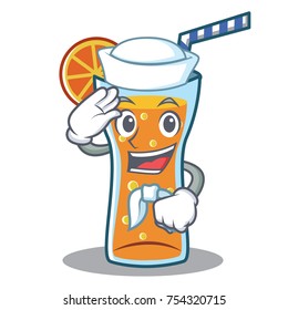 Sailor cocktail character cartoon style vector illustration