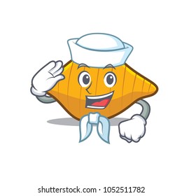 Sailor conchiglie pasta character cartoon