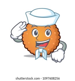 Sailor cookies character cartoon style