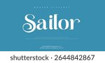Sailor creative modern stylish calligraphy letter logo design