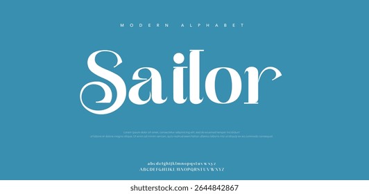 Sailor creative modern stylish calligraphy letter logo design