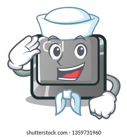 Sailor ctrl button in the cartoon shape