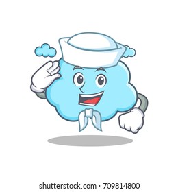 Sailor cute cloud character cartoon