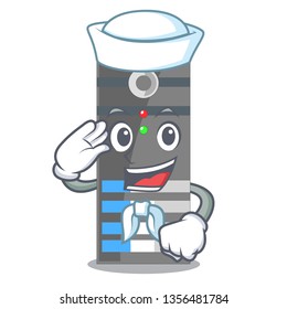 Sailor data server next the cartoon computer