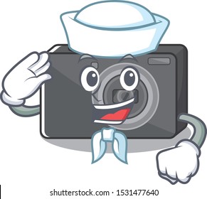 Sailor digital camera in the cartoon shape