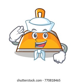 Sailor dustpan character cartoon style