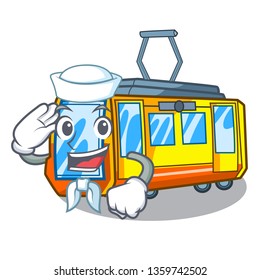 Sailor electric train in the character shape