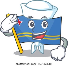 sailor flag aruba isolated with the cartoon