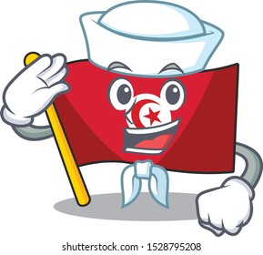 Sailor flag tunisia on in the mascot