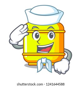 Sailor flammable gas tank on cartoon the