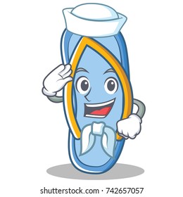 Sailor flip flops character cartoon