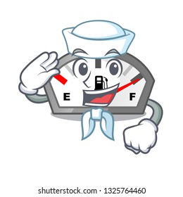 Sailor gasoline indicator in the character shape