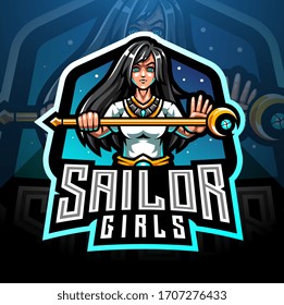 Sailor Girls Esport Mascot Logo