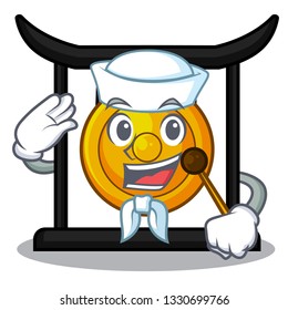 Sailor goldeng gong in the character shape