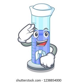 Sailor graduated cylinder with on mascot liquid