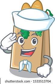 Sailor grocery bag with the mascot shape