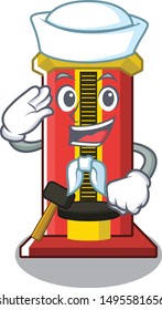 Sailor hammer cartoon shaped character game machine